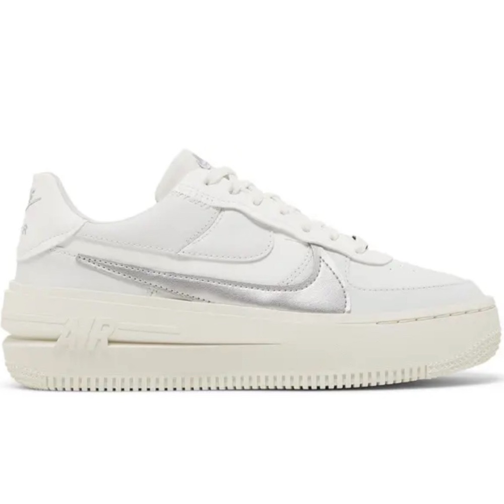 Nike Air Force 1 PLT.AF.ORM 'White Metallic Silver'